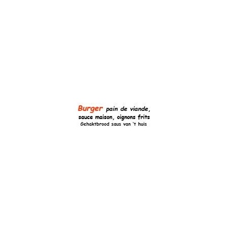 BURGER SAUV PAIN VIANDE -(54721)