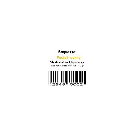 BAGUETTE SAUV POULET CURRY -(25450)